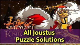 All 9 Joustus Puzzle Solutions - Shovel Knight: King of Cards