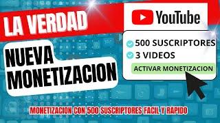 Nueva Monetizacion de YOUTUBE | Como Activarla