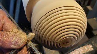 Woodturning | Basket Illusion Ornament