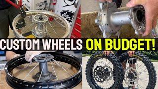 Building custom dirt bike wheels on budget - YZ125 build