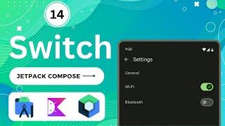 Switch in Jetpack Compose | Android | Kotlin | Android Studio Giraffe #jetpackcompose #kotlinandroid