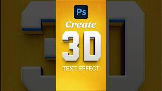 3D Text Photoshop #3d #3dtext #photoshop