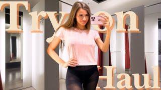 [4K USA] TRANSPARENT TRY ON HAUL! SEE-THROUGH CLOTHES OUTFITS by Amy Lovely | NO BRA