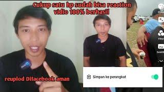 cara reaction video menggunakan 1 hp langsung jadi terbaru