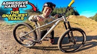 AGGRESSIVE HARDTAIL MTB vs GNARLIEST TRAILS IN THE BIKEPARK!