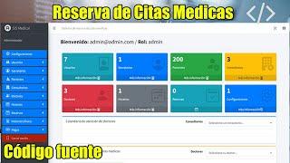 Código fuente de Sistema de Reserva de Citas Medicas con LARAVEL (PHP-MySql) FullStack