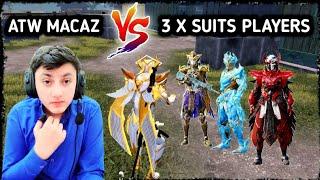 3 X SUITS 6KD PLAYERS VS ATW MACAZ | 1 VS 3 M24 CHALLENGE | PUBG MOBILE