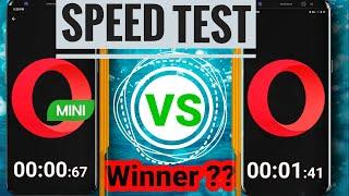 Opera mini  Vs Opera Browser with Countdown ||| World fastest Browser for Android  ???   BATTLE:-1