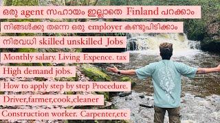 Finland free work visa | How To Apply Without Agent | Malayalam