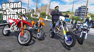 Rubo Le Moto Migliori Con Franklin (Ktm,Honda,Husqvarna..) - GTA 5 MOD VITA DA GANGSTER (6) #7