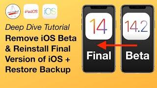 How To REMOVE iOS 14 Beta & Reinstall Final Version + Restore Backup! 14.3 or 14.2