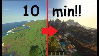 The FASTEST way to build a city in Minecraft, world painter