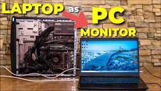 How to Setup Laptop as a Monitor