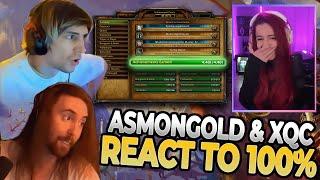 ASMONGOLD and XQC REACTS to Annie 100% Achievements