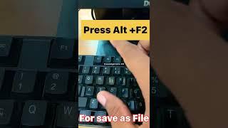 Save As  shortcut key in excel #shorts #exceltips #shortcutkeys #viral