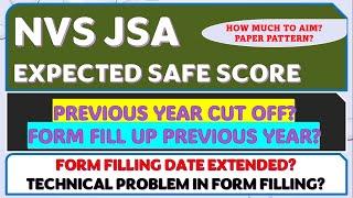 NVS JSA 2024 Expected Safe Score - Issue in Form Filling?