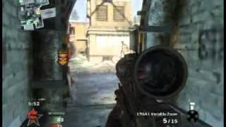 Quickscoping in Black Ops