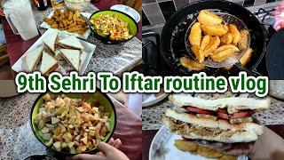 Allah Malik hai bus  Eid pe pata nahi kia hoga | 9th Sehri To Iftar Routine Vlog