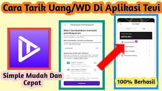 Cara Tarik Uang Di Aplikasi Tevi | Cara Withdraw Di Aplikasi Tevi