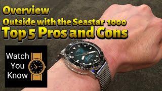 Tissot Seastar 1000 - TOP 5 pros and cons (overview and outside video too)