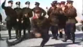 Soviet Army dancing to Hard Bass