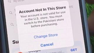 Account Not In This Store Your Account Is Not Valid For Use In The Store ! iPhone iPad iPod ! iOS 17