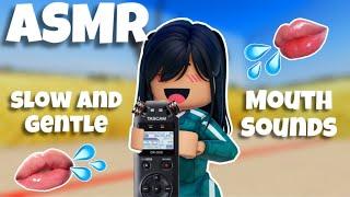 Roblox ASMR  Slow and Gentle MOUTH Sounds with Rain (You WILL get Tingles! )