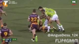 Papalii Puts Massive hit on McGuire