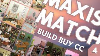  BEST MAXIS MATCH CC PACKS PART 4  - Build/Buy CC overview - The Sims 4 [including download links]