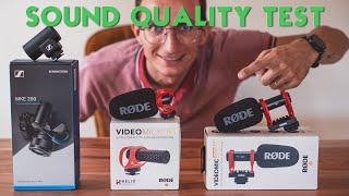 Sennheiser MKE-200 vs Rode VideoMicro 2 vs VideoMic Go 2 - Sound Quality Test Comparison!