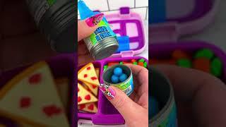 Packing School Lunch with CANDY Food *BENTO Box* Satisfying Video ASMR! #asmr #oddlysatisfying 