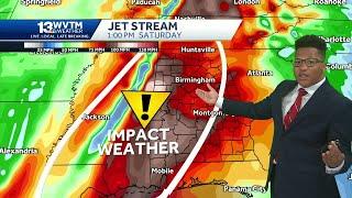 Storms return: Alabama's forecast includes rain this weekend, storms mid-week, and a severe weath...