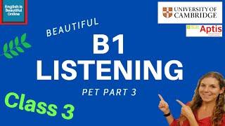 Cambridge PET Listening Test 2021 | Part 3 