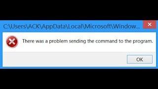 Fix There was a problem sending the command to the program Excel