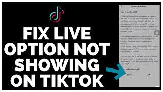 How to FIX Live Option Not Showing on TikTok! (2023)