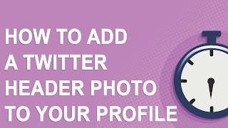 How to add a Twitter header photo to your profile