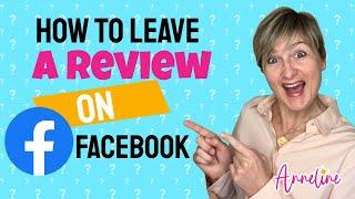 How to Leave a Review (Recommendation) on a Facebook Business Page