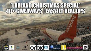 Christmas Special - Lapland Flight With 40+ Giveaways | MSFS 2020