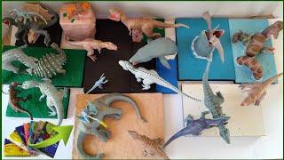 COMPILATION OF BATTLES BETWEEN DINOSAURS WITH CLAY/PLASTILINA. Prehistoric Animals.