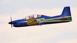 LARGE SCALE RC EMBRAER 312 TUCANO TURBO PROP - ANDY & KEN LMA RAF EAST KIRKBY - 2017