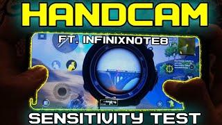 Infinix note 8 Pubg Mobile Handcam with Sensitivity Full gyro