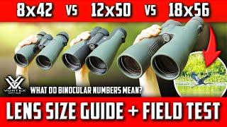 How To Choose Binoculars: What Size is Best for Your Activities? Vortex 8x42 vs 12x50 vs 18x56 TEST