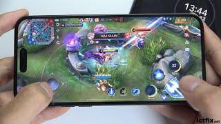 iPhone 15 Plus Mobile Legends Gaming test MLBB