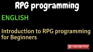 IBM i, AS400 Tutorial, iSeries, System i - Introduction to RPG programming for Beginners_ENGLISH