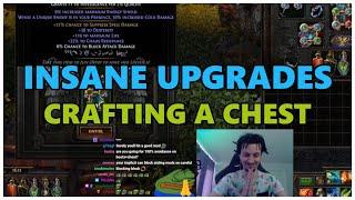 [PoE] Crafting my new chest & insane double corrupt - Stream Highlights #616