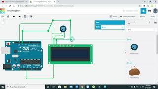 how to interface lcd with arduino in tinkercad | simulation of lcd with arduino in tinkercad