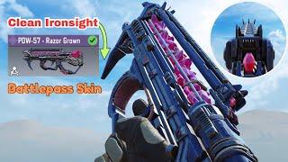 Season9 Battlepass skin PDW57 - Razor Grown has Clean Ironsight Il Best PDW57 Gunsmith Il