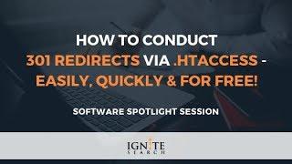 ⏱ How To Conduct 301 Redirects via .HTACCESS - Easily, Quickly & For Free!