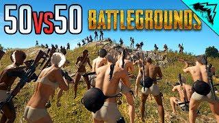 50v50 PUBG - Player Unknown Battlegrounds Highlights (Custom Games Gameplay)