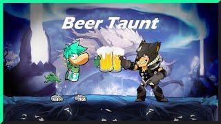 Brawlhalla - BEER!  - Taunt mod mini showcase.